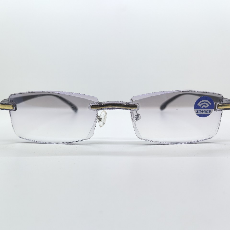 Очки для чтения без ободков с защитой от синего света для мужчин и женщин, ультралегкие, оптовая продажа
