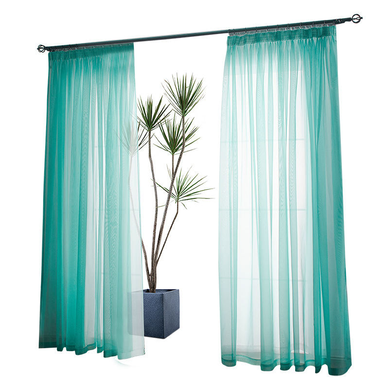 Wide Trilon Curtain Fabric Screen Fabric Solid Color Foreign Trade Gauze Curtain Engineering Gauze Curtain Fabric Cross-border Factory Price Wholesale