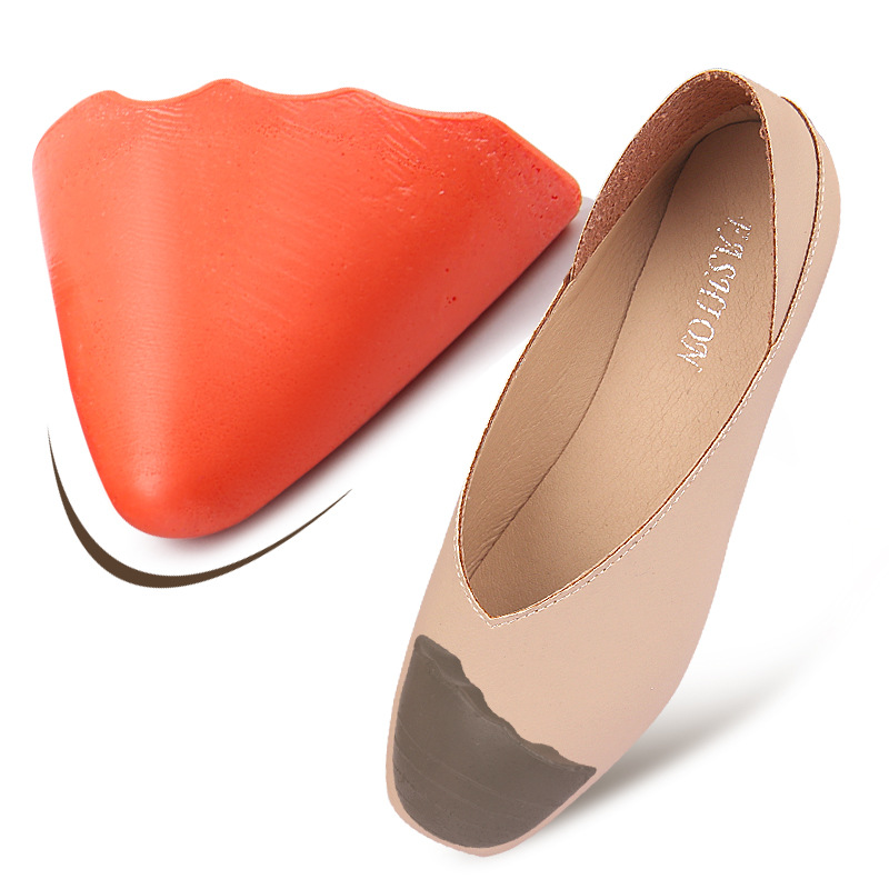 Pu Toe Plug for Men and Women, Thickeneded, Soft, Anti-Wear Toe Filling Insole, High Heels, Half Size Adjustment Insole