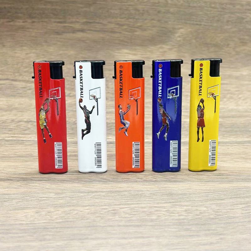 Новый креативный металлический зажигалка с электролитным покрытием, готовый рекламный логотип, индивидуальный надувной ветроустойчивый зажигалка