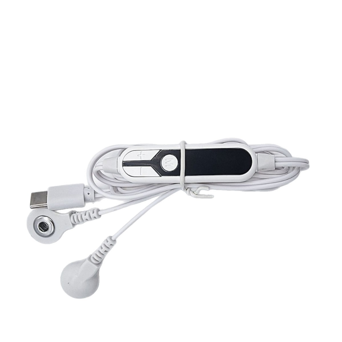 Manufacturer Wholesale One-To-Two Type-C Digital Display Pulse Massager Mobile Phone Physiotherapy Button Massage Wire Control