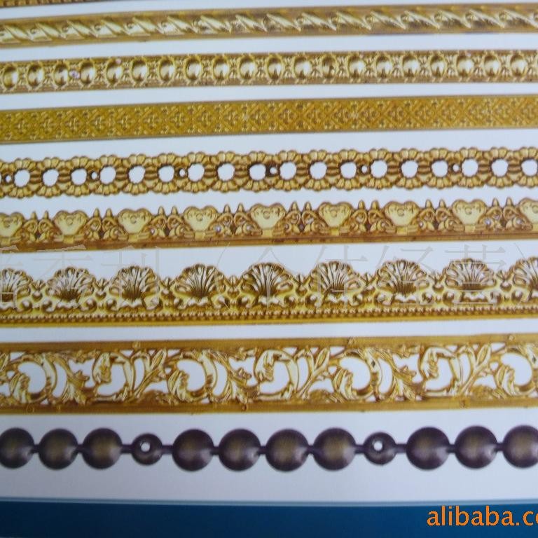 Supply of High-quality Photo Frame Edge Strips, Plastic Gold Edge Strips, Packaging Box Decorative Strips