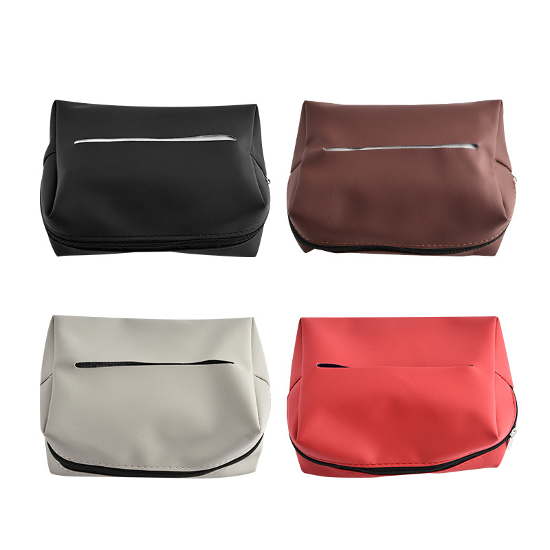 Car Tissue Holder Hanging Bag for Car Seat Back, Tissue Napkin Holder, Car Tissue Box, Sun Visor Hanging Bag for Tissues