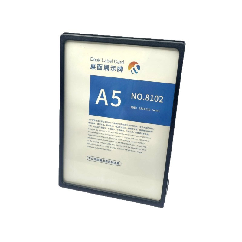 Display Table Desktop Billboard Milk Tea Shop Bar Ordering Vertical Price Sign L-Shaped Stall Price Target Sign