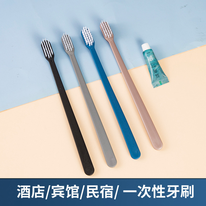Hotel disposable toothbrush hotel wholesale hotel toiletries toothpaste soft hair toothbrush suit for B & B