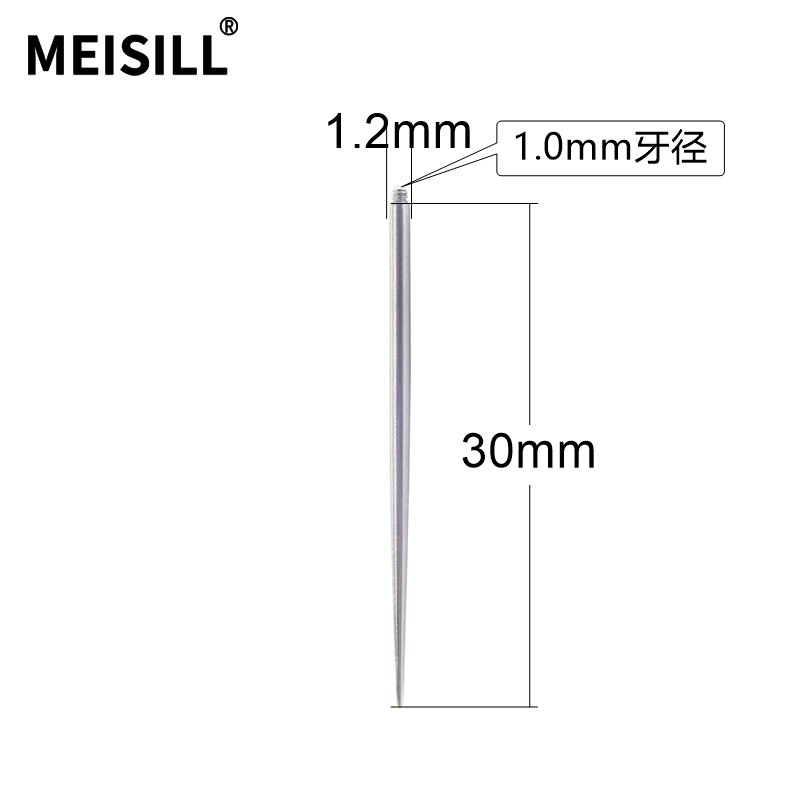 Meier 316F stainless steel puncture guide rod titanium steel auxiliary puncture needle external tooth guide needle internal thread puncture ornaments