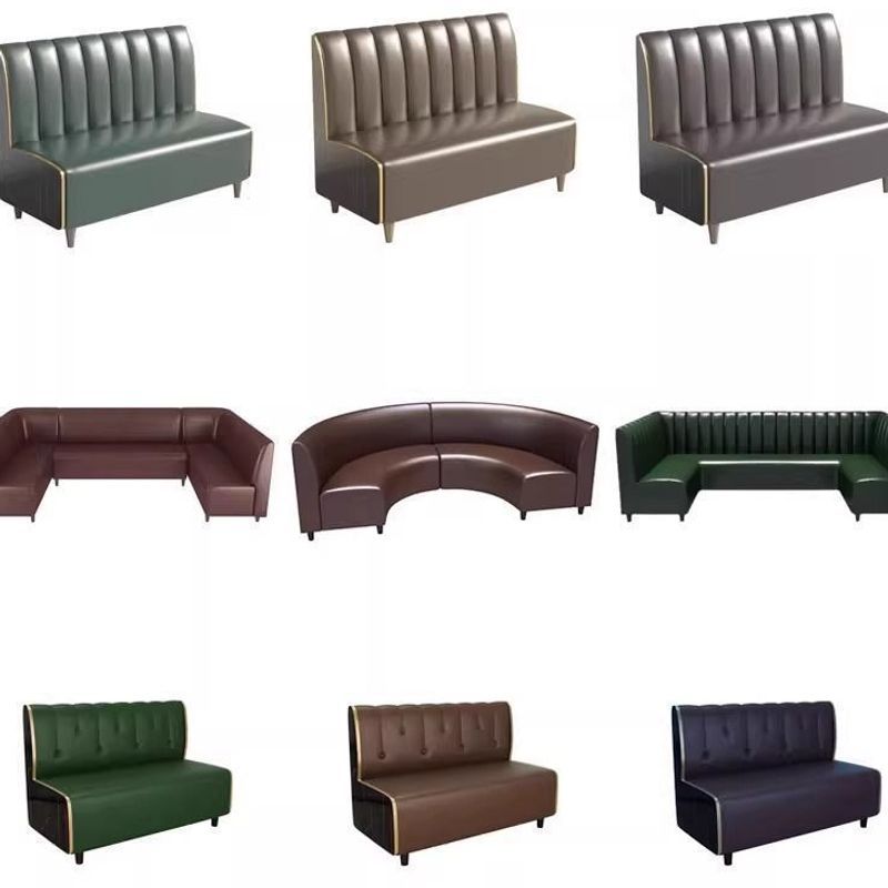 Internet-Famous Milk Tea Shop Booth Seating, Simple Wall-Mounted Coffee and Western Restaurant Sofa, Sake Bar, Ktv, Hotel Table and Chair Combination Factory