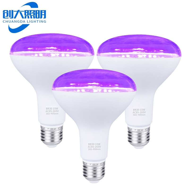 Кросс-бордерная УФ фиолетовая лампочка 85-265V 15W 395Nm флуоресцентный барный свет