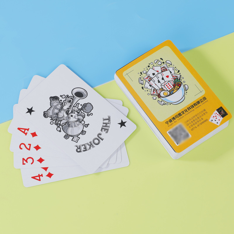 Creative Card Wholesale, One Box of Plastic Advertising Playing Cards, Promotional Gifts, Poker Game with Customized Designs
