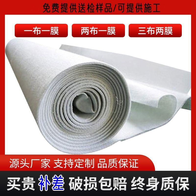 Bag Detection Composite Geomembrane Two Cloth One Film Waterproof Geotextile Fish Pond Anti-Seepage Membrane Reservoir Waterproof Cloth Others