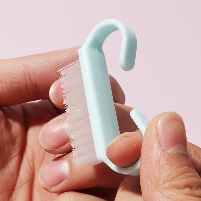 Plastic Manicure Tools Macaron Horn Brush Manicure Cleaning Plastic Horn Brush Small Plastic Dust Brush