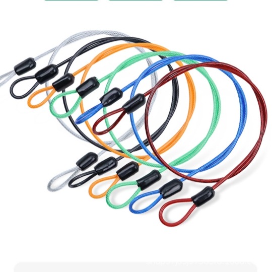 Manufacturer Wholesale 304 Stainless Steel Wire Rope Safety Rope Colorful Rubber Coated Steel Wire Rope Double-Ended Aluminum Sleeve