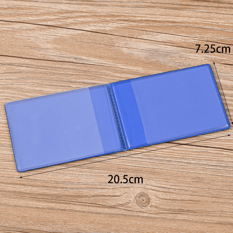 Manufacturer Wholesale Motor Vehicle Driving License Leather Case Driver's License Leather Case Two Card Slots Document Cover Simple Black Blue Spot