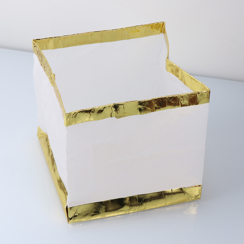 Large and Small Square Water Lantern River Lantern Lotus Lantern Blessing Wishing Lamp Candle Bag Environmental Protection Paper Contains Wax Block