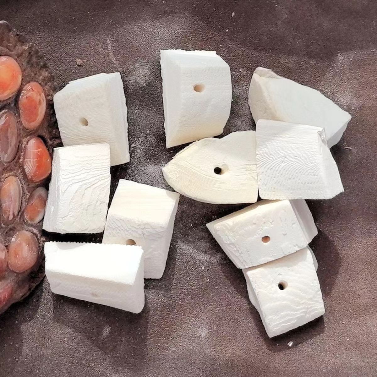 Cuttlefish Bone Skewers Black Phoenix Tiger Skin Peony Parrot Calcium Teething Supplies Bird Food Squirrel Chewing Toys Free Shipping