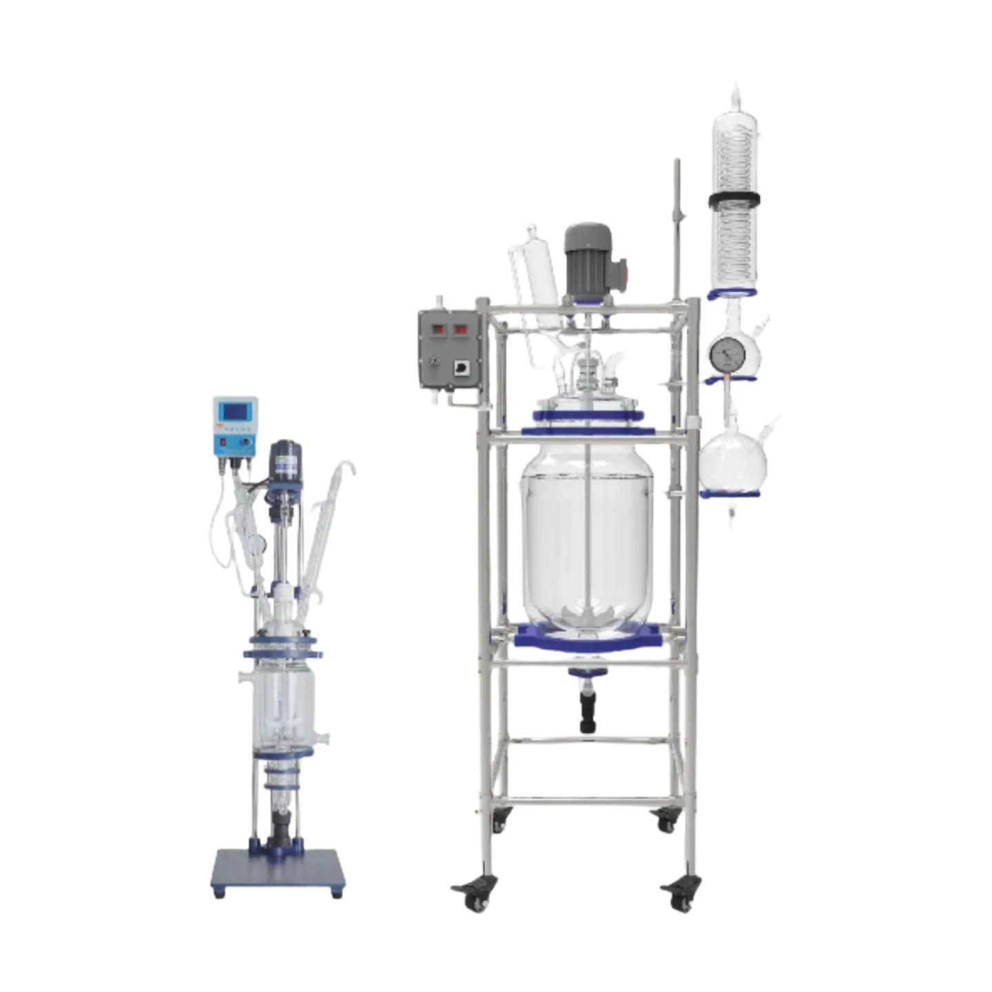 Double-Layer Glass Reactor Laboratory Heating and Stirring Vacuum Distillation Reactor High and Low Constant Temperature Synthesis Customization