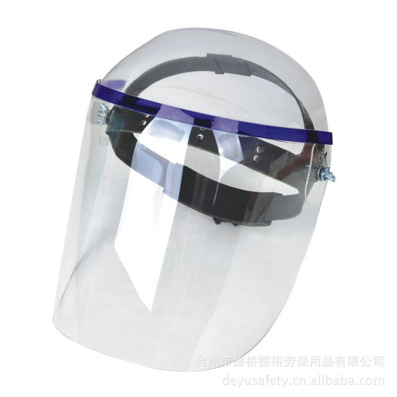 Ready Supply of Plexiglass Protective Masks, Polishing Protective Masks, Head-mounted Full Face Protective Masks