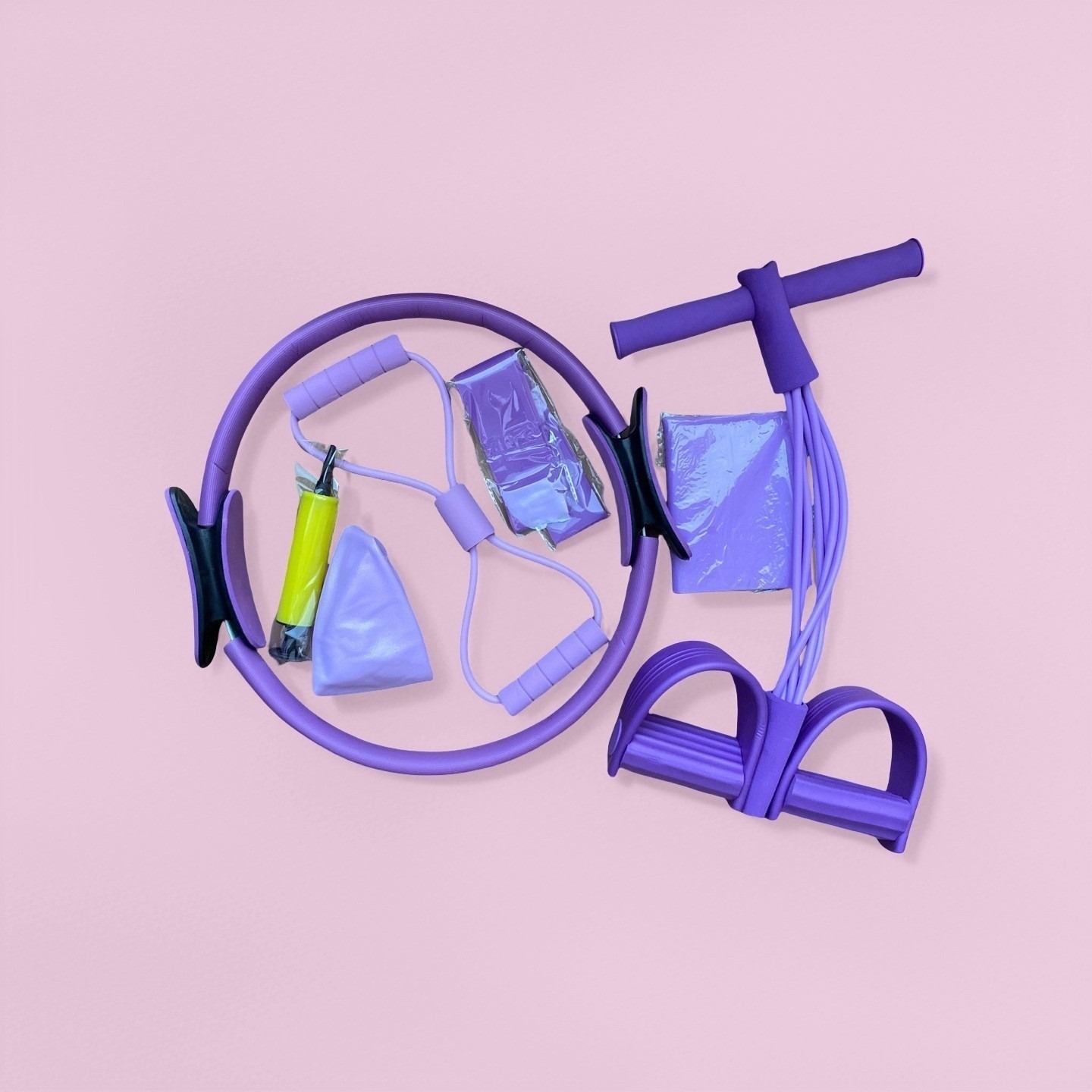 Cross-Border New Product Multi-Purpose Yoga Pilates Circle 13-Piece Fitness Set Home Exercise Novice Yoga Equipment