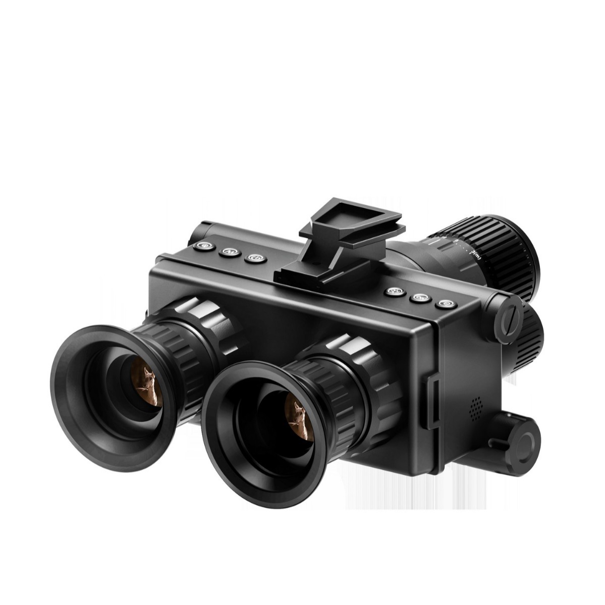 Cross-Border New Product Head-Mounted Night Vision Device Hd Binocular Double Round Screen Outdoor Telescope Infrared Night Vision Goggles Supports Head-Mounted