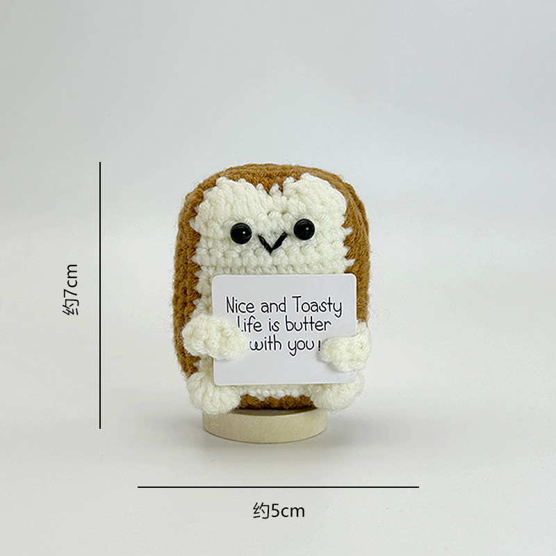 Cross-Border Best-Selling Amazon Wool Doll Positive Energy Emotional Support Handmade Crocheted Finished Mermaid Salamander