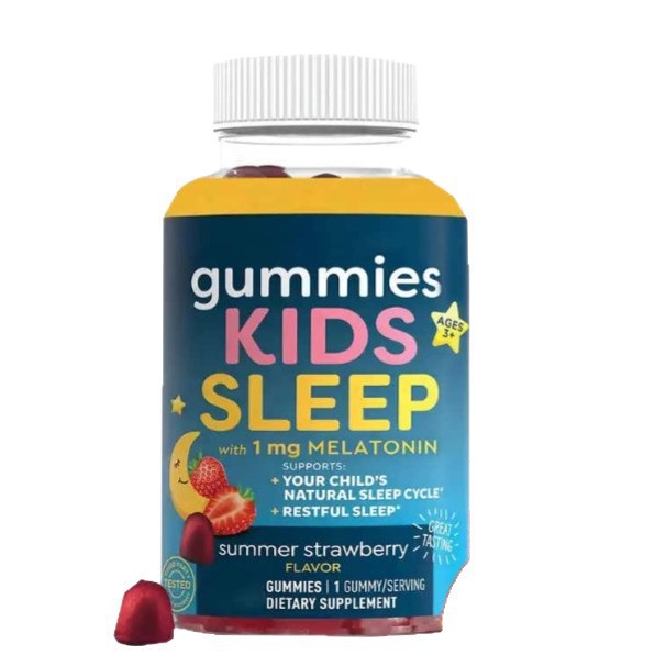 Children's Sleep Gummies Kids Sleep Gummies Fruity Melatonin Export Hot Selling Factory Ready Stock