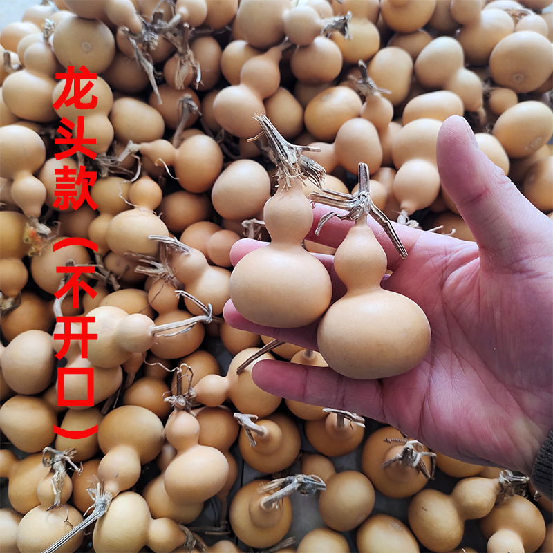 Natural Hand-Held Small Gourd with Faucet and Cork, Small Gourd Wholesale, Hand-Twisted Small Beautiful Gourd