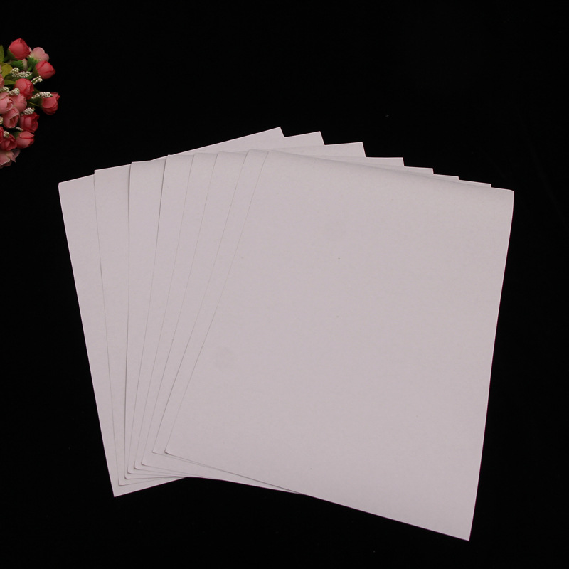 In stock square white cardboard A4 clothing cardboard T-shirt packaging white cardboard cardboard wholesale 250g to 450g