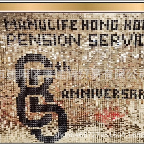 Wind-moving plate Wind-moving gusset plate Decorative gusset plate Wind-moving buckle Transparent baseboard Party sequin background wall