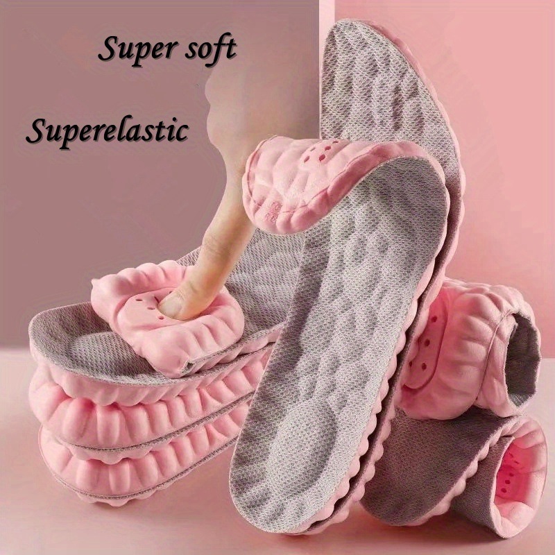 2026 Cross-Border New European and American 1 Pair of Women's Soft Elastic Breathable Insoles Cross-Border Dropshipping
