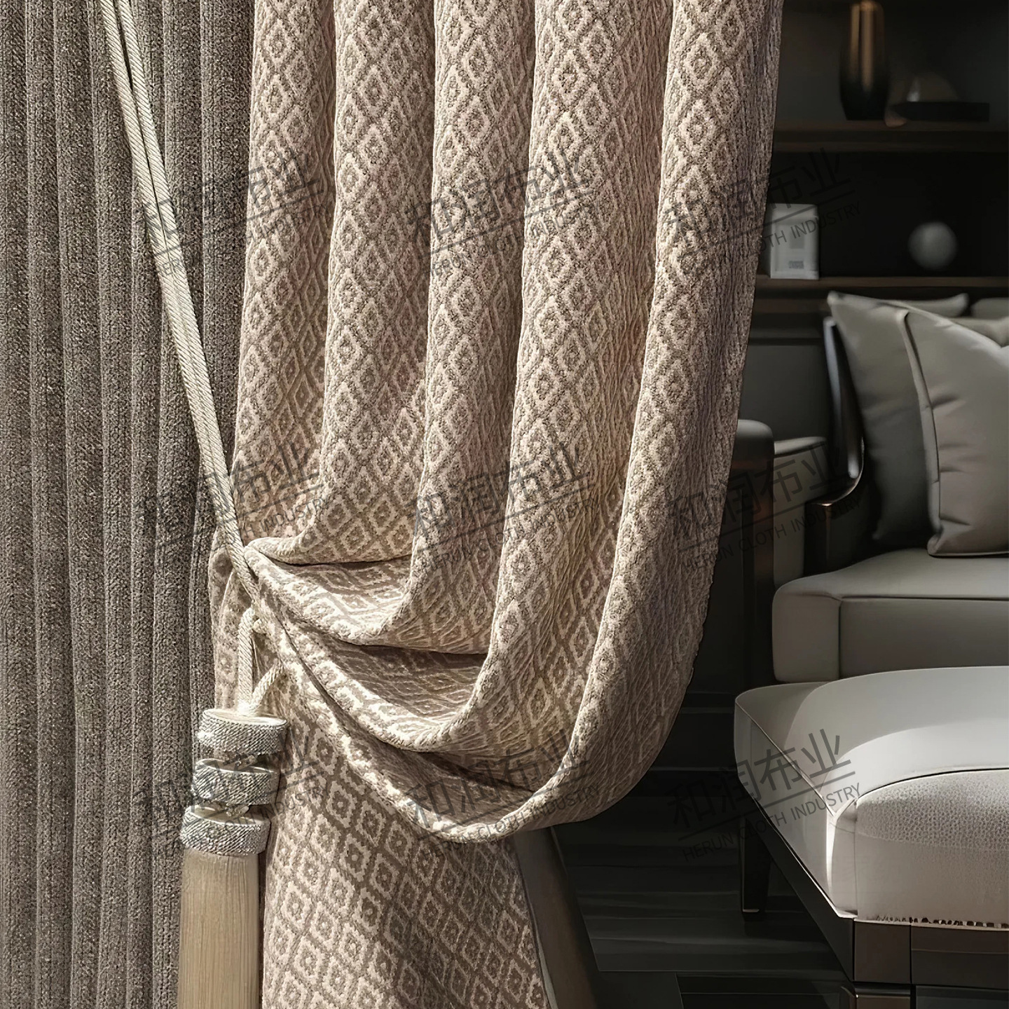 Современные легкие роскошные ретро шторы в американском стиле, эстетические жаккардовые шторы, французская гостиная, высококачественные шторы для спальни