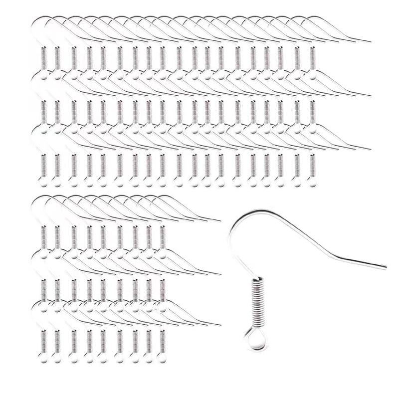 Factory direct ear hook earring accessories without Round beads ear hook earring accessories wholesale factory direct sales