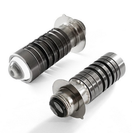 Горячая продажа светодиодной фары для мотоциклов, рыбий глаз, маленькая стальная пушка P15D H6, желтый и белый двухцветный свет для электрических автомобилей