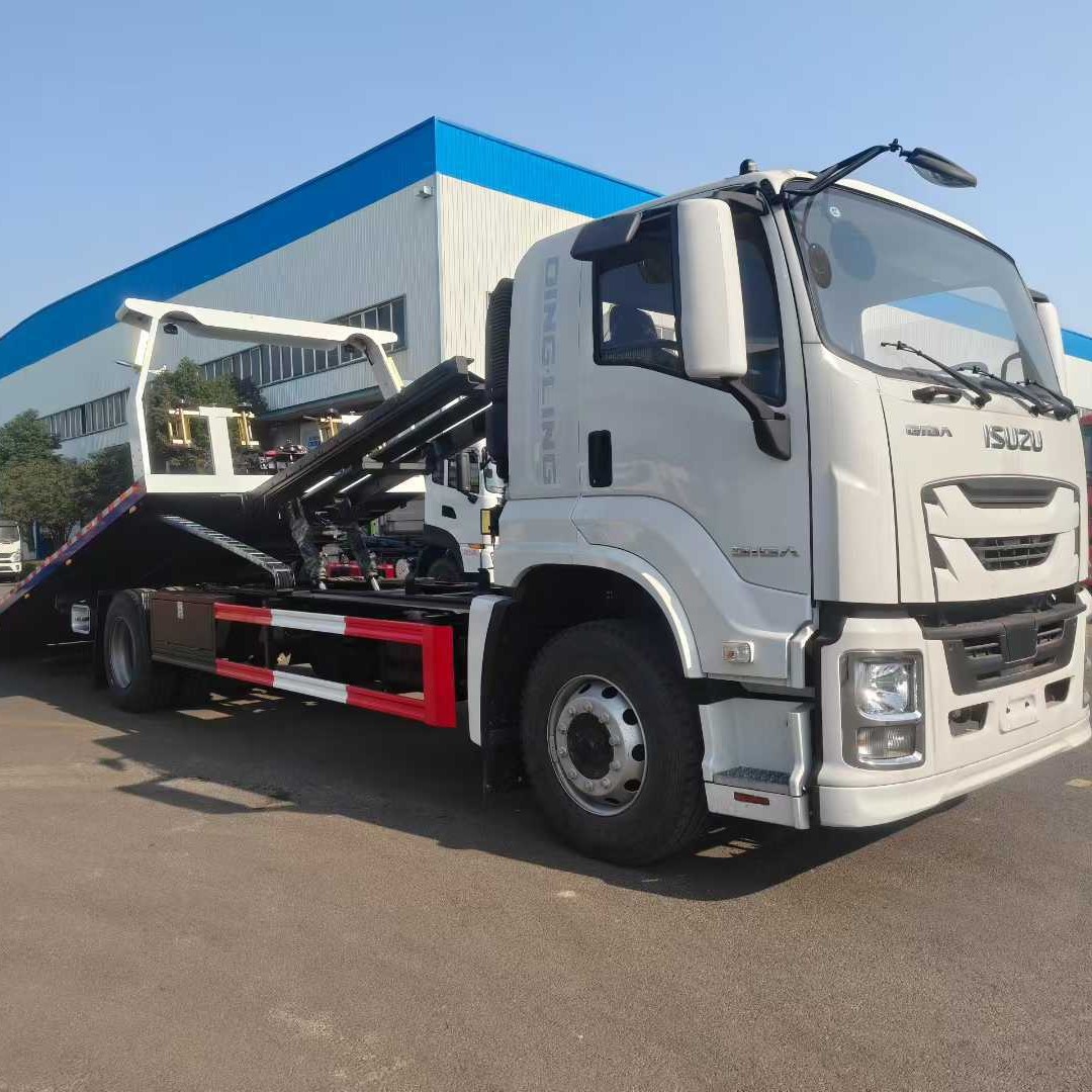 Экспортный эвакуатор Qingling Isuzu на 10 тонн, прямая поставка от производителя Siuzu, эвакуационное транспортное средство с полным полом