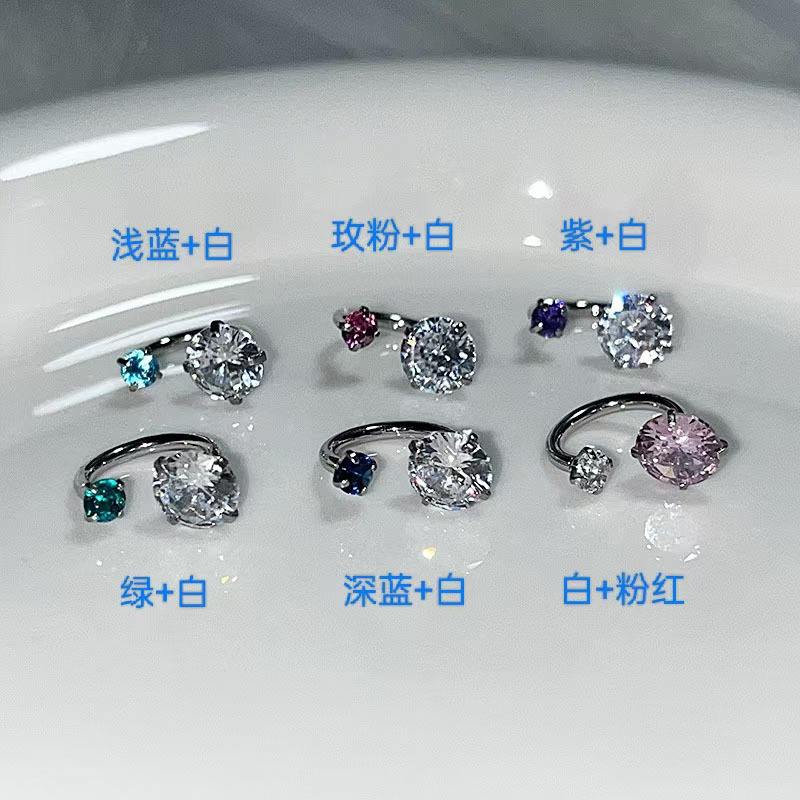 Супер яркие кольца с цирконами, серьги без аллергии