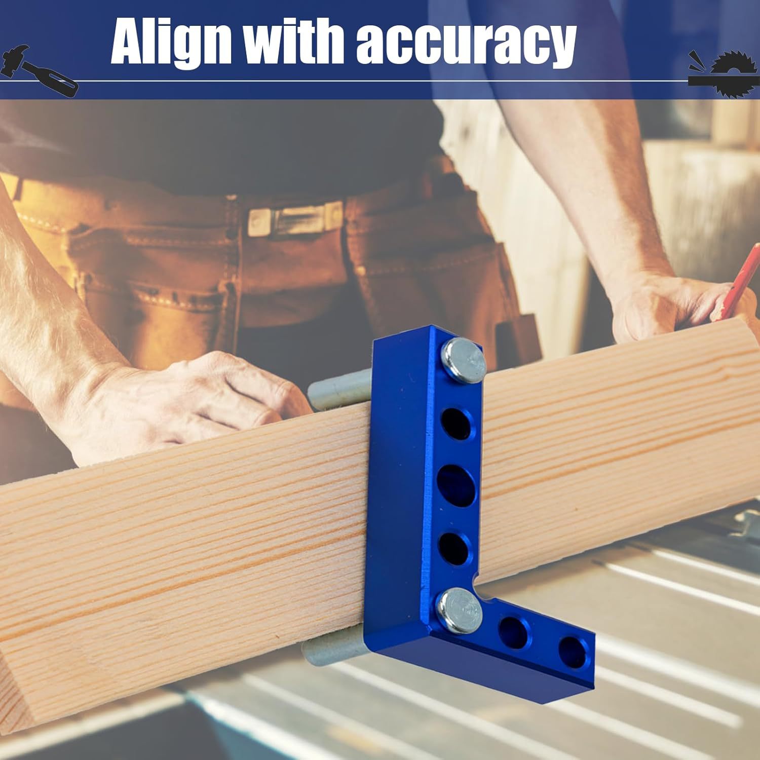 Multifunctional Woodworking Tool, Woodworking 90 Degree Precision Measurement L-Shaped Tool