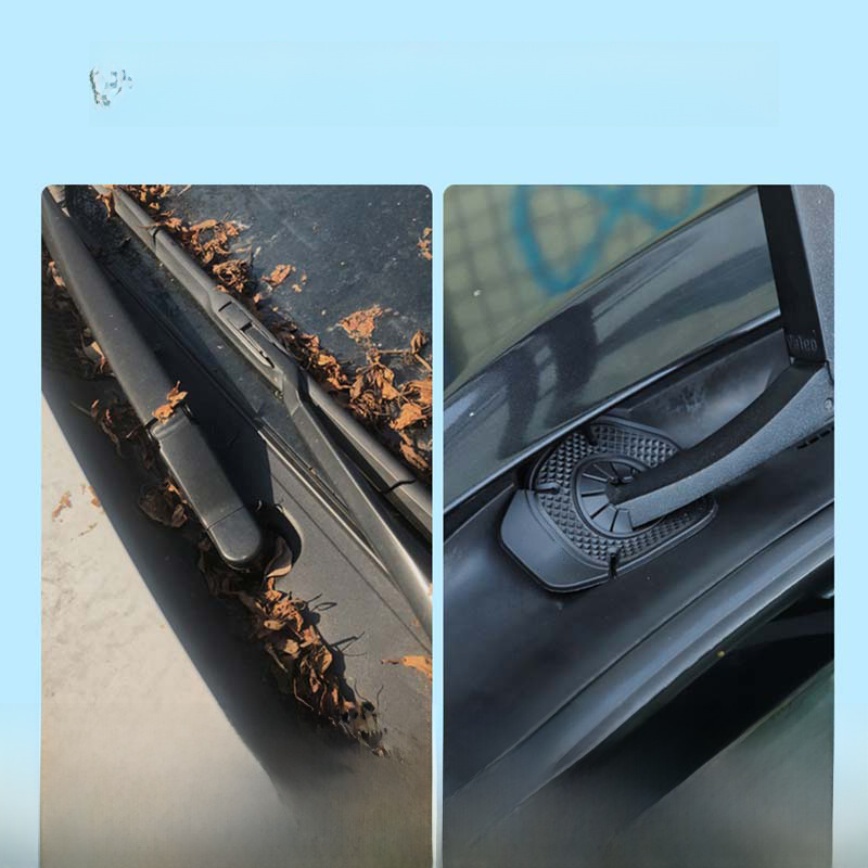 Car wiper hole silicone pad wiper protective cover dust cover protective wiper personality anti-leaf cover universal