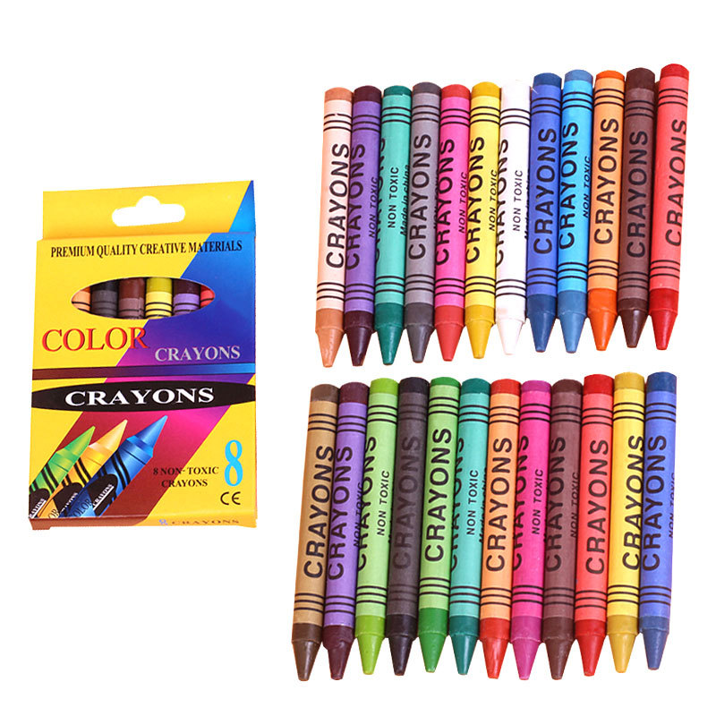 6/8/12/24 Color Children's Painting Crayon Color Graffiti Supplies Set Art Oil Painting Colorful Stick
