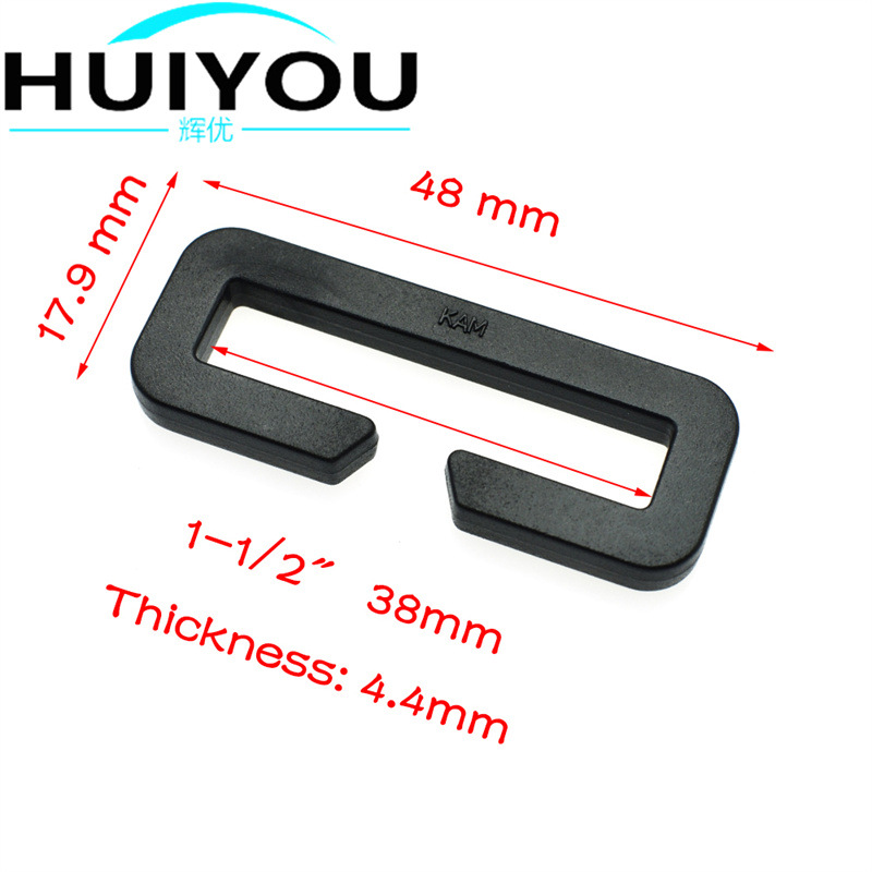 in stock 20~50mm plastic opening rectangular buckle opening two-gear buckle connection buckle two-gear mouth buckle luggage accessories