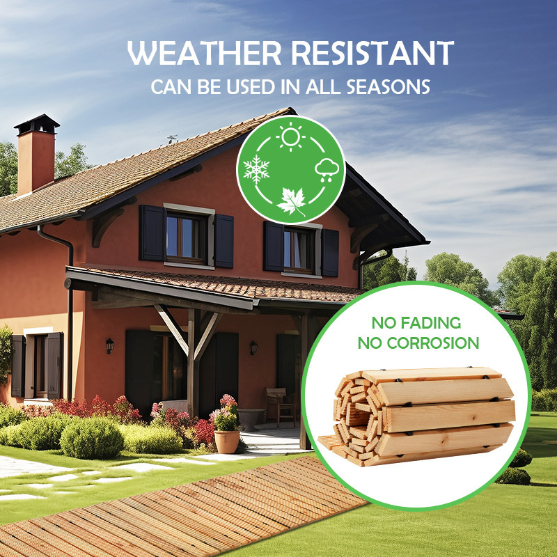 Cross Border Wooden Garden Path Outdoor Patio Path Decorative Garden Boardwalk Wedding Party Floor Access