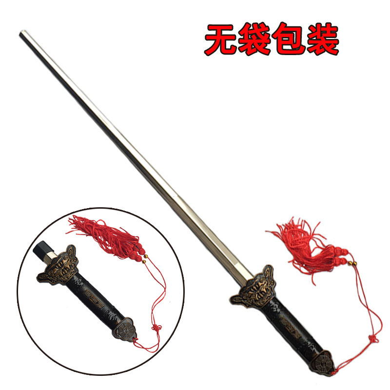 Manufacturer Stainless Steel Telescopic Sword Fitness Tai Chi Sword Foldableing Sword Morning Practice Sword Martial Arts Sword Performance Sword Kidsren's Small Toys