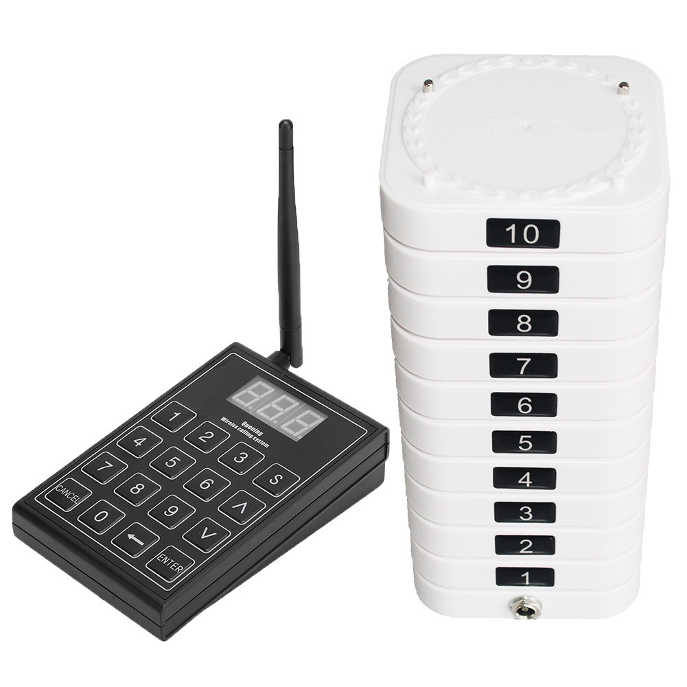Su-669S-B Wireless Call and Meal Pickup Device, Cafe Pager, Vibrating Meal Pickup and Queue Wireless Call Machine