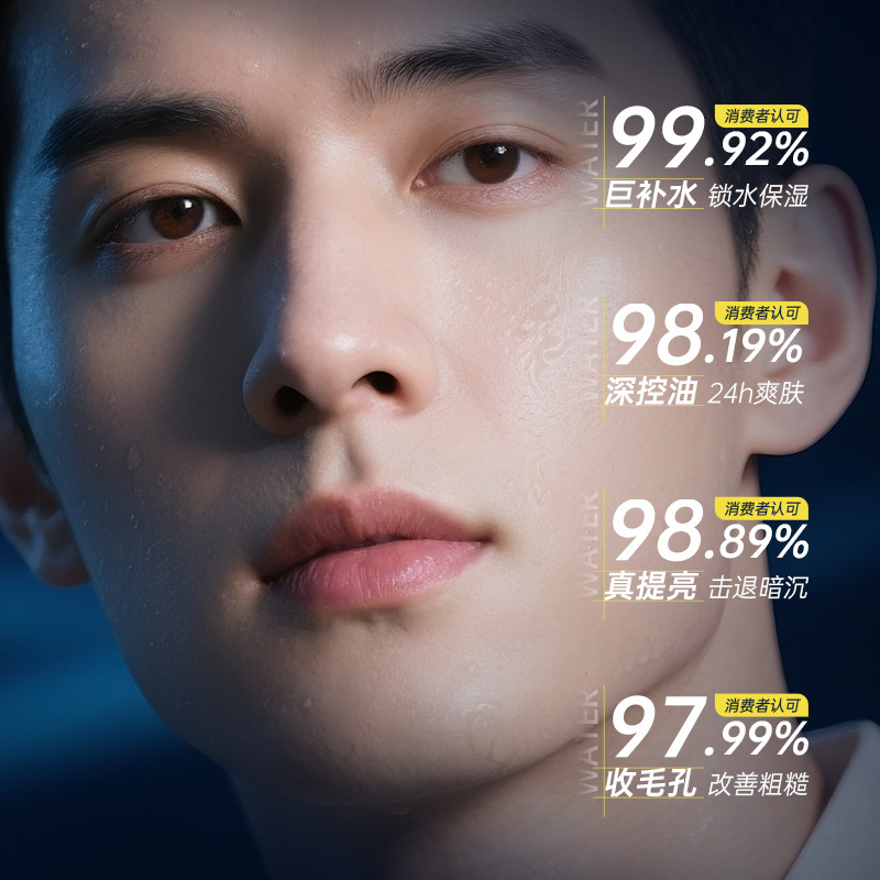 Bisutang Men's Toner Hydrating Moisturizing Refreshing Skin Care Products Essence Moisturizing Water Lotion Facial Wet Compress Water Wholesale