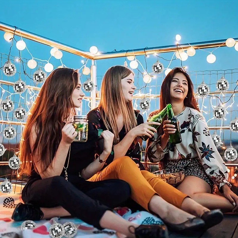 Amazon hot selling factory direct wedding decoration ball bar 2cm-100cmDiscoBall glass mirror ball