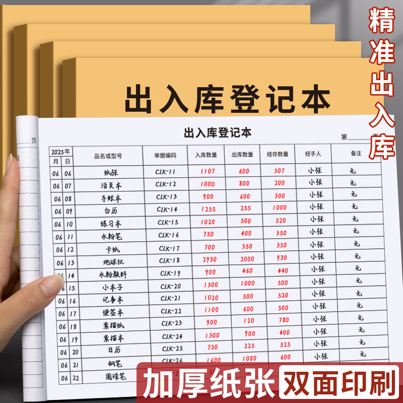 Книга учета входа и выхода на склад, Подробная книга учета склада, Заказ на вход и выход со склада, Журнал учета покупок и продаж