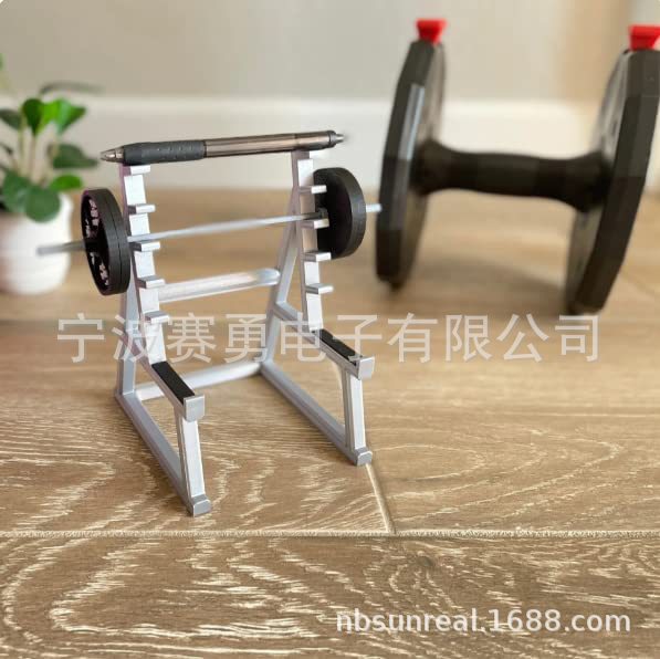 Squat Rack Pen Holder barbell Pen Holder mini desktop organizer Creative fitness enthusiasts fun