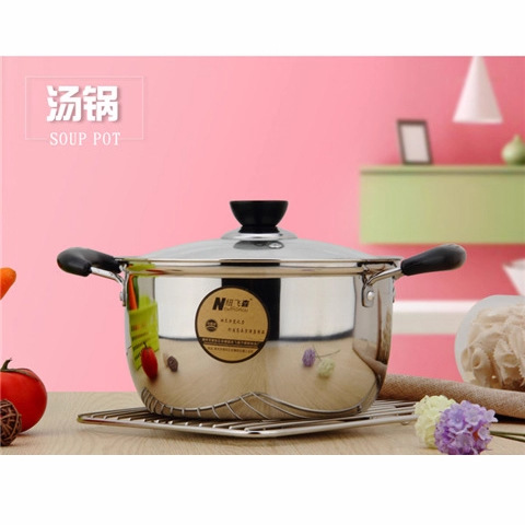 Jiangwu Auxiliary Food Pot, Soup Pot, Porridge Pot, Steamer, Household Stainless Steel Gas Induction Soup Pot, Thickened Milk Pot, Small