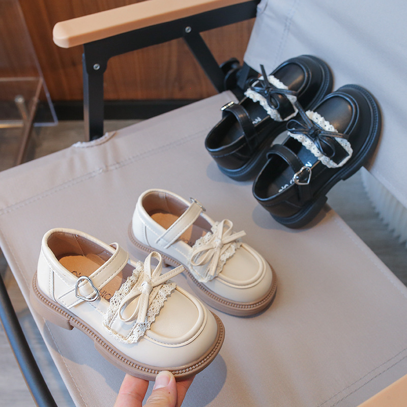 Girls Princess Small Leather Shoes 2025 New Autumn Soft Sole Mary Jane with Skirt College Style British Children's Shoes