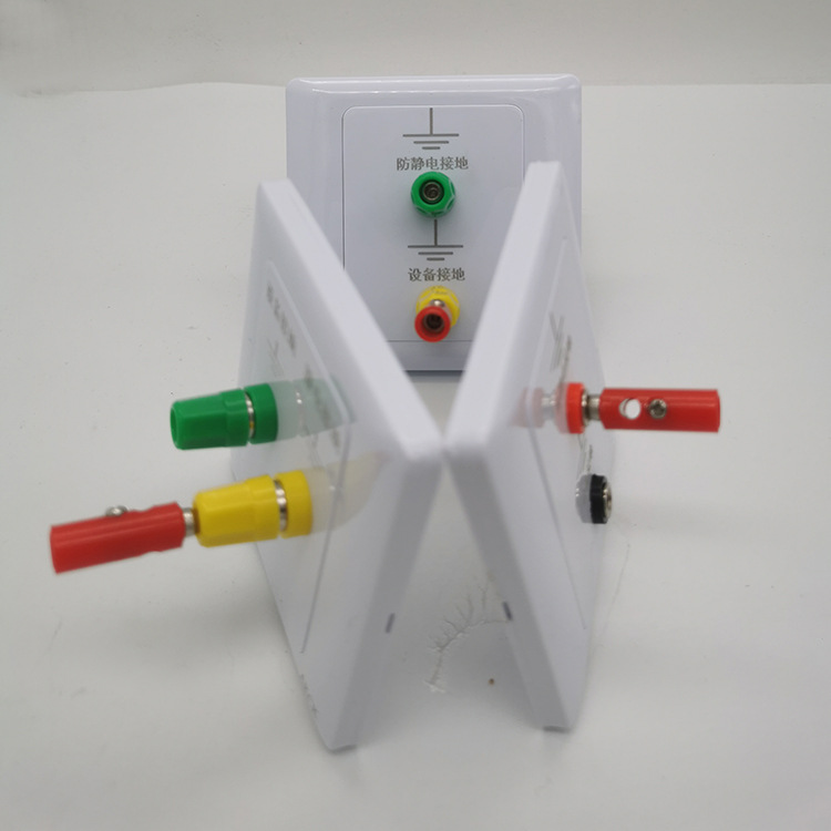 Double-Hole Wired Electrostatic Panel User Terminal Box High-Voltage Electrofusion Junction Box Type 86 Esd Hospital Wiring Equipment