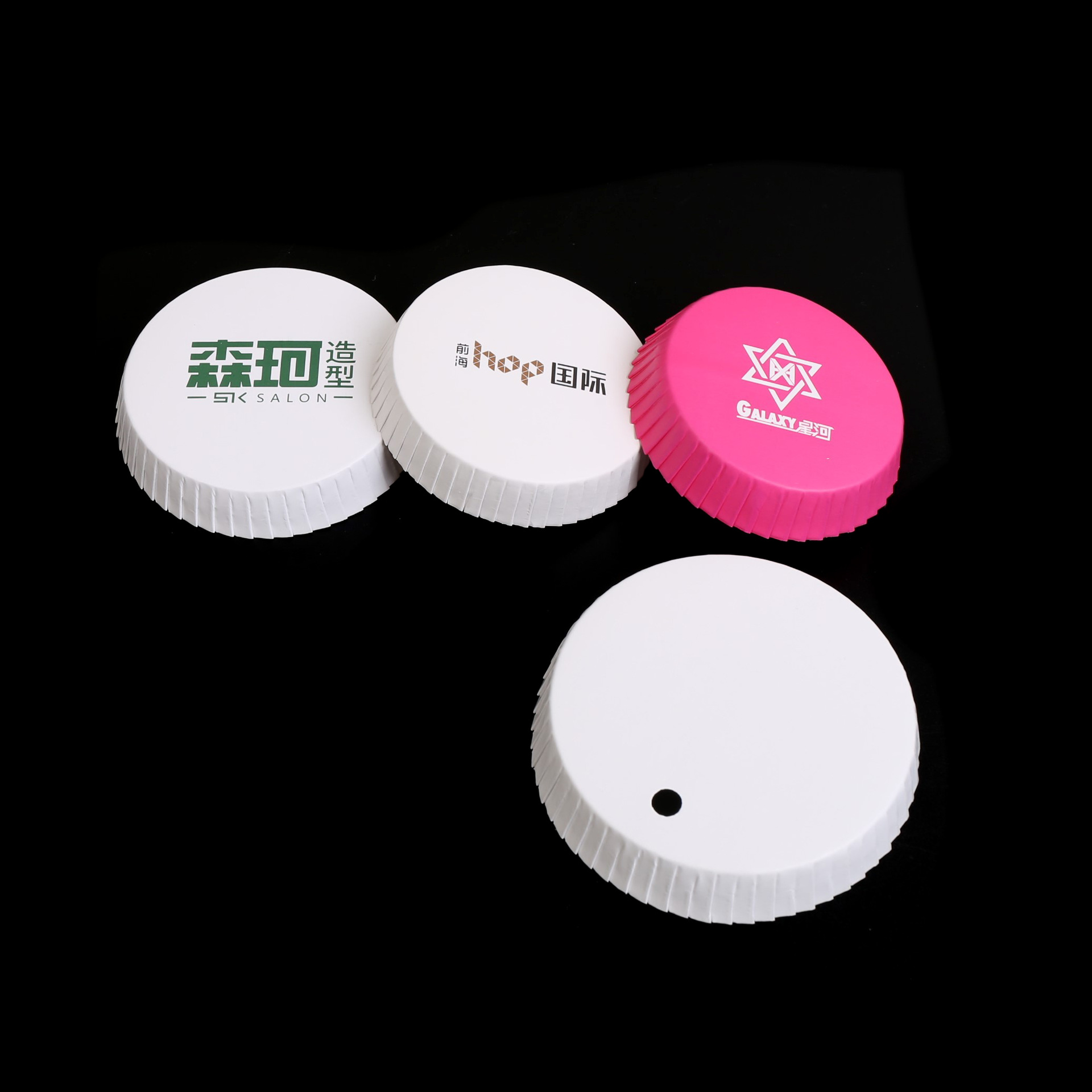Hotel Thickeneded Disposable Paper Cup Lid Barber Shop Cup Lid Absorbent Paper Cup Lid Copper Plate Paper Cup Lid