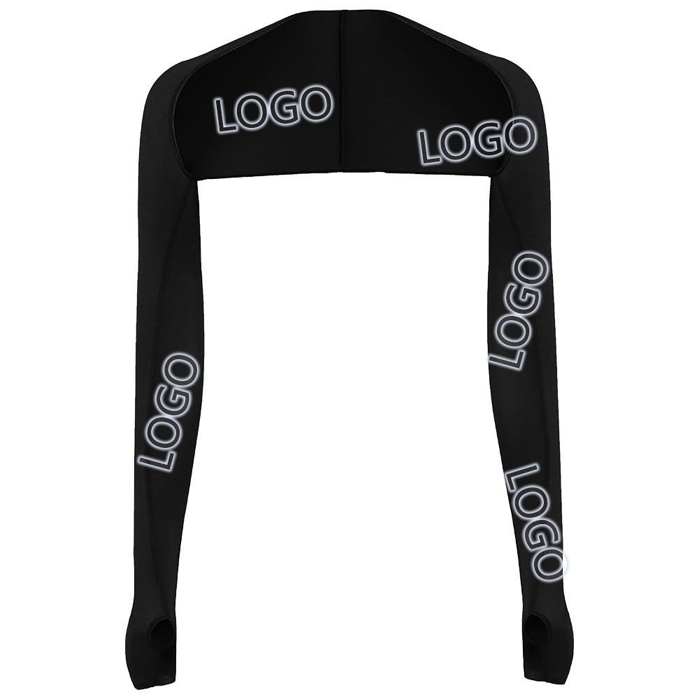 Golf Ice Silk Sunscreen Shawl Sleeves Outdoor Riding One-word Shoulder Sleeve Men's and Women's Sports Sweat Absorbing Breathable Ice Sleeve